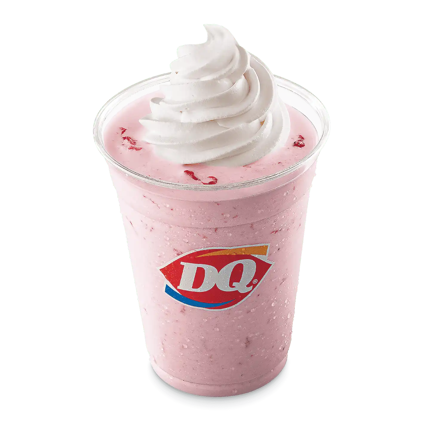 Strawberry shake with whipped topping