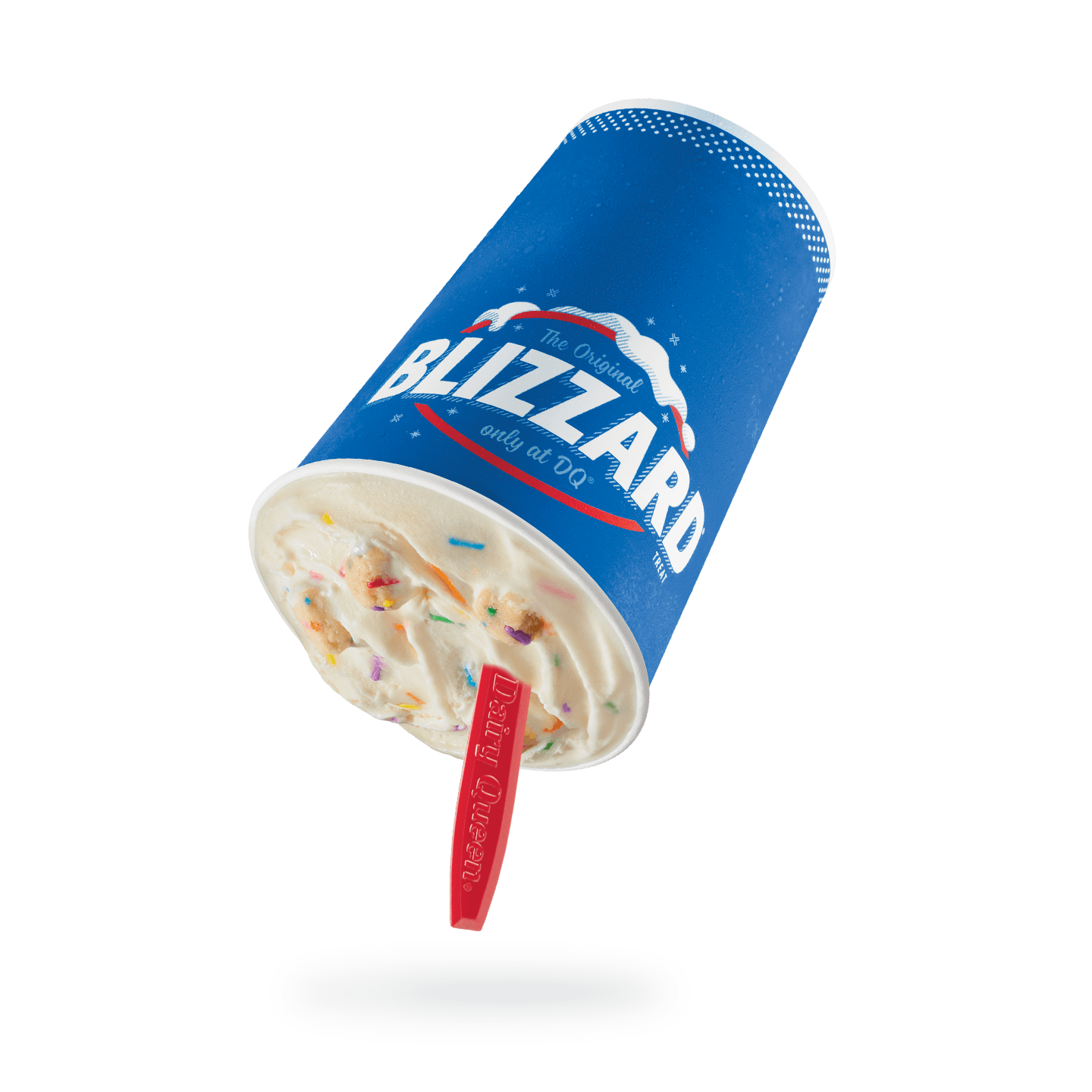 DQ Cake Batter Cookie Dough Blizzard Treat