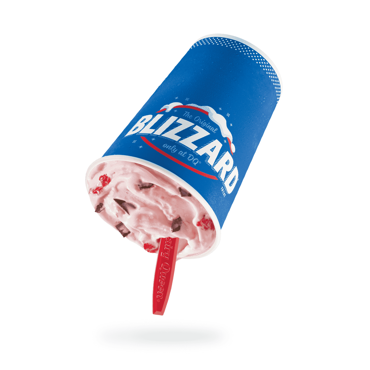 Choco-dipped strawberry Blizzard Treat