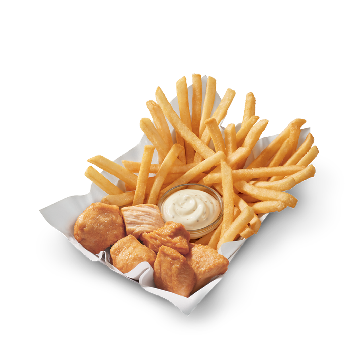 rotisserie-style chicken strip basket