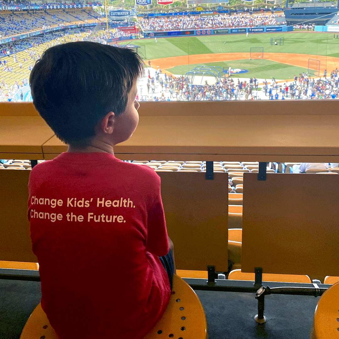 Elliot watching the All-Star Game