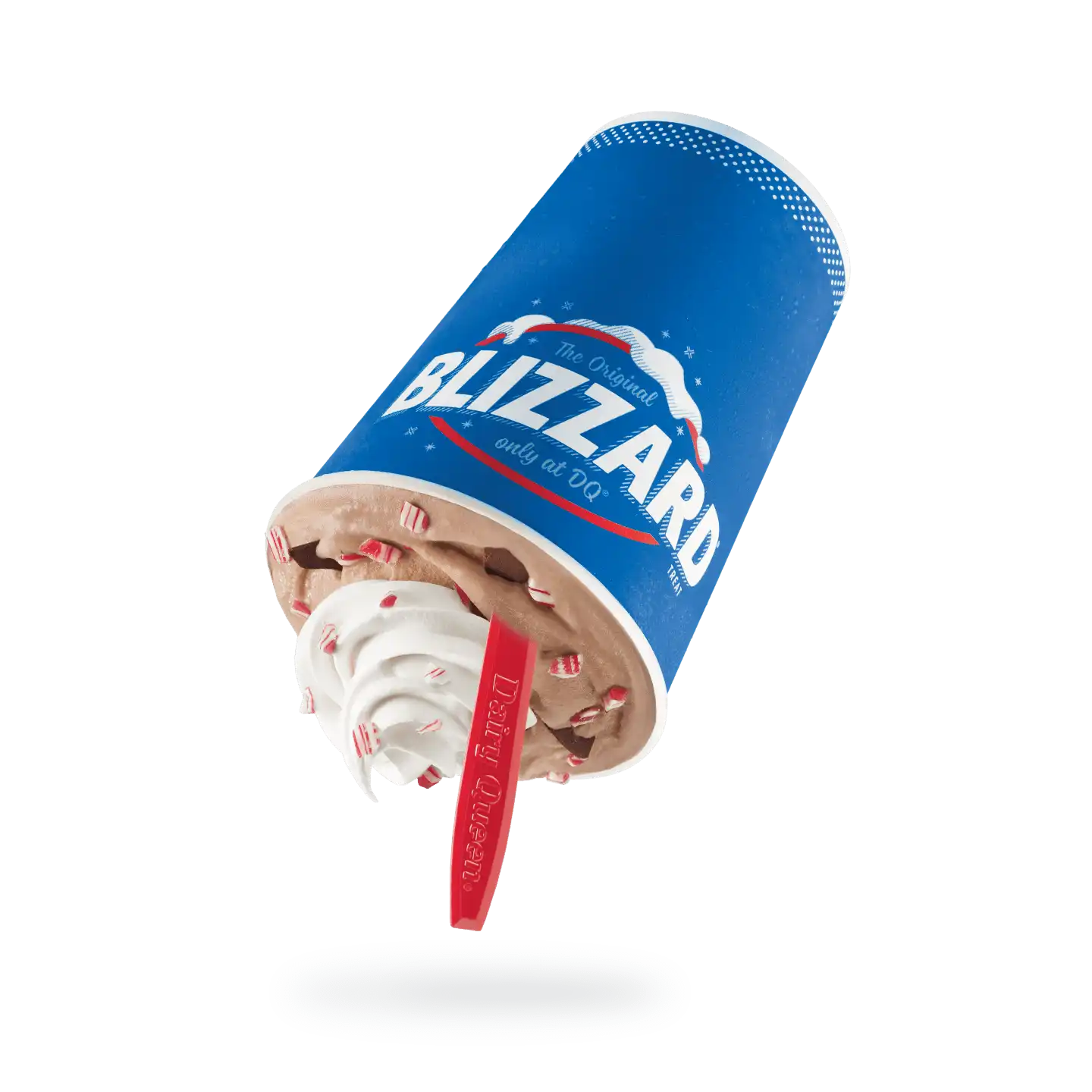 Dessert Blizzard menthe et chocolat chaud