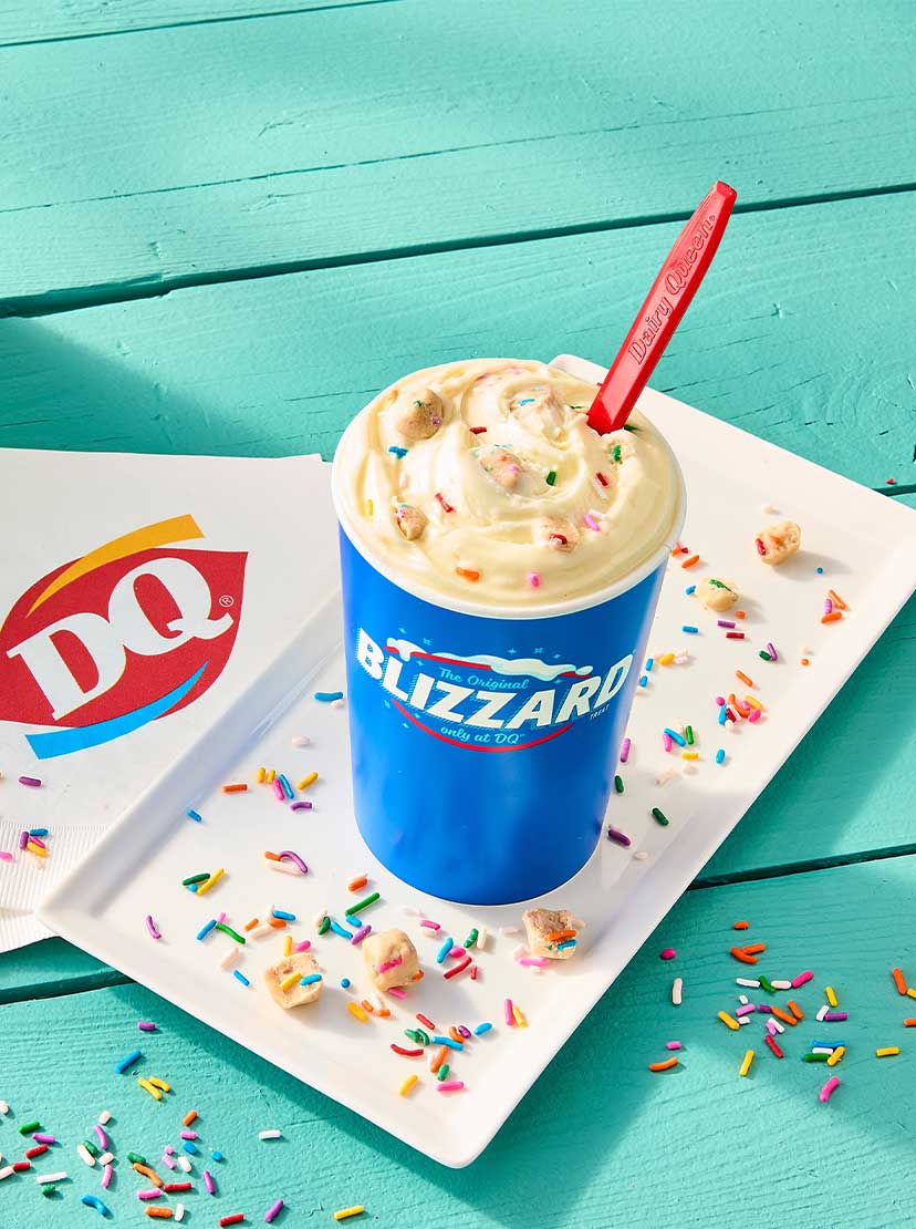 Blizzard treat with spoon