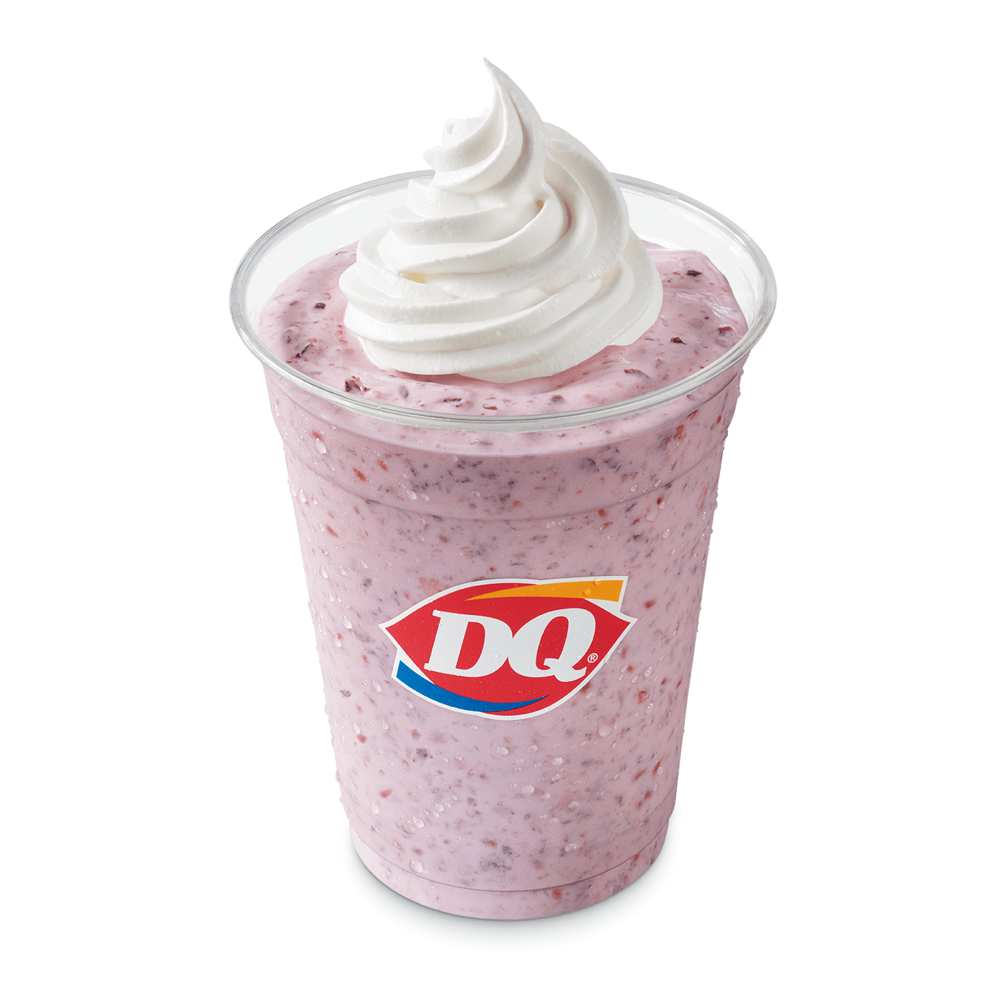 DQ Raspberry Chip Shake with whipped topping