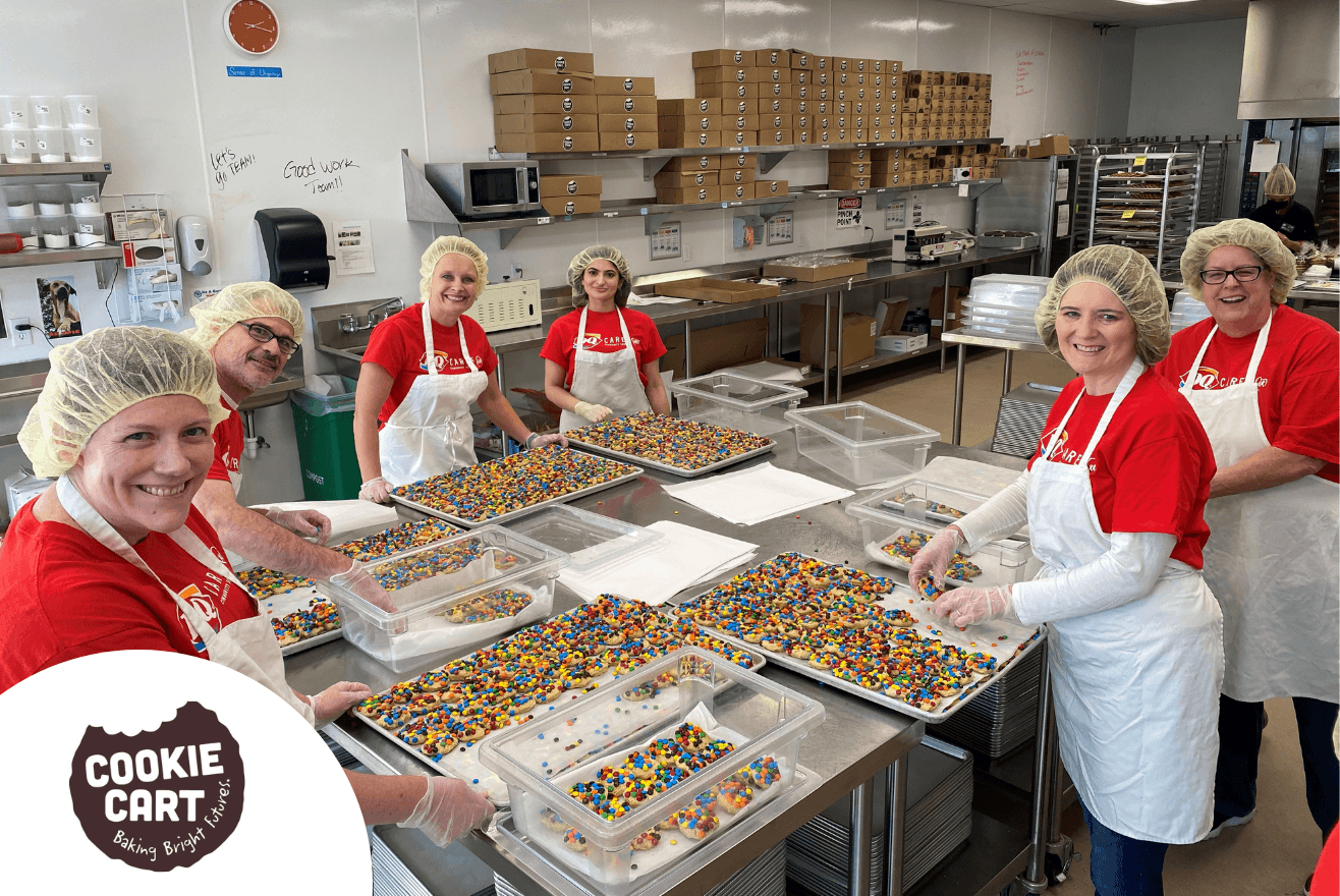 DQ Employees helping out at Cookie Cart