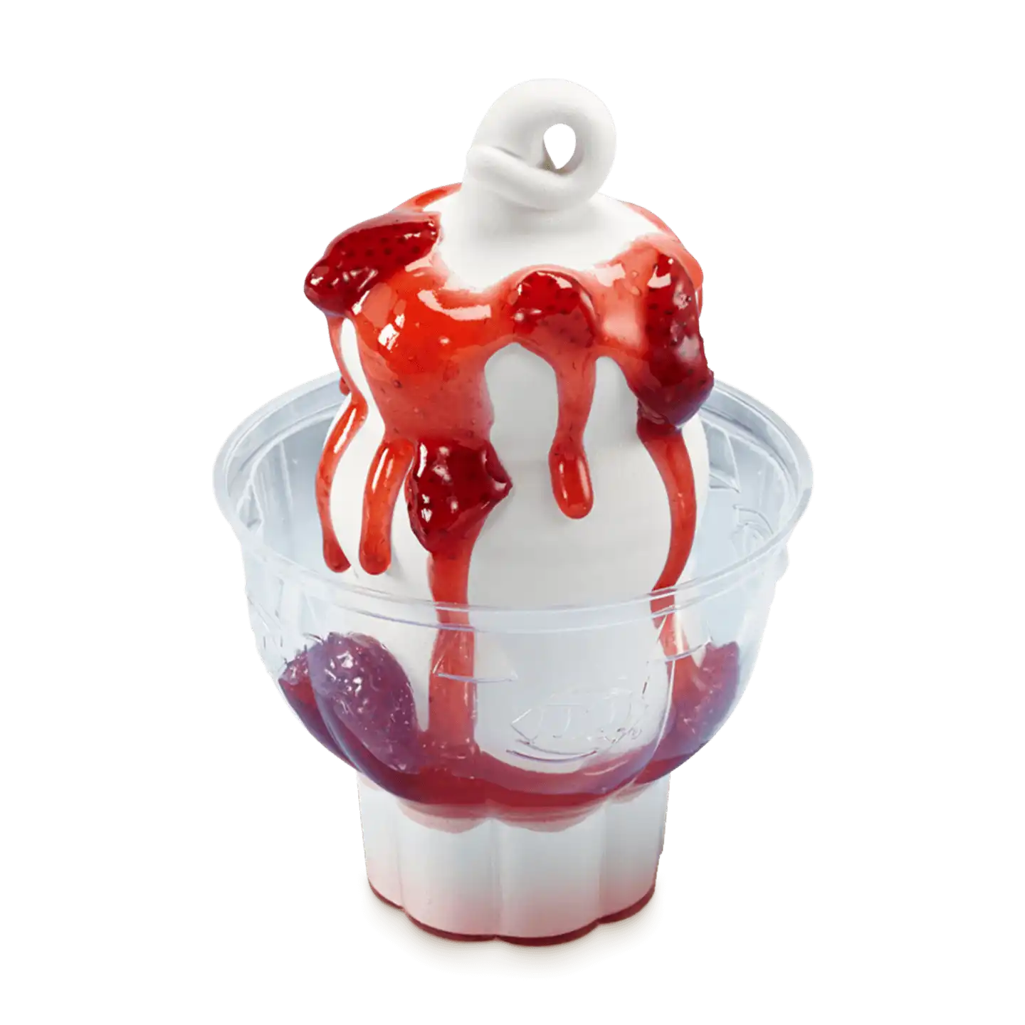 Coupe glacée à la fraise