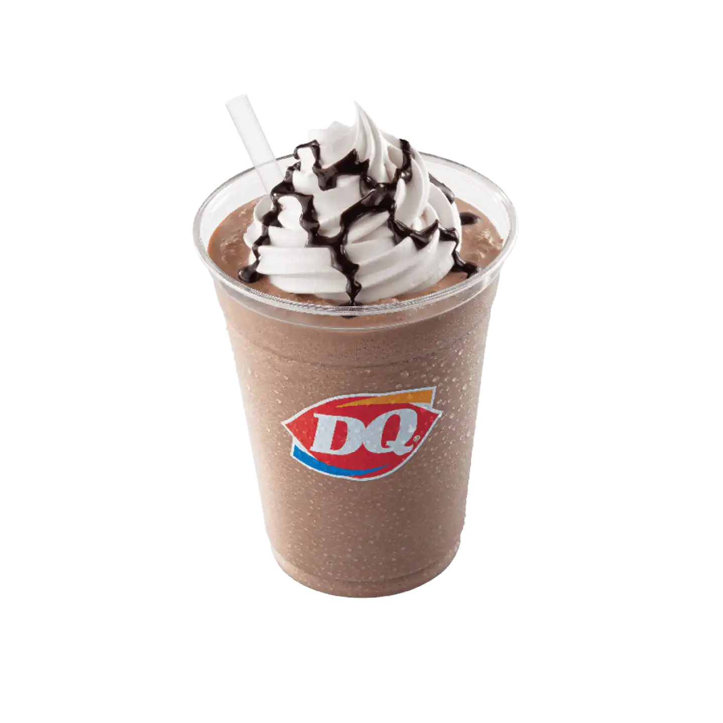 Frozen hot chocolate with whipped topping