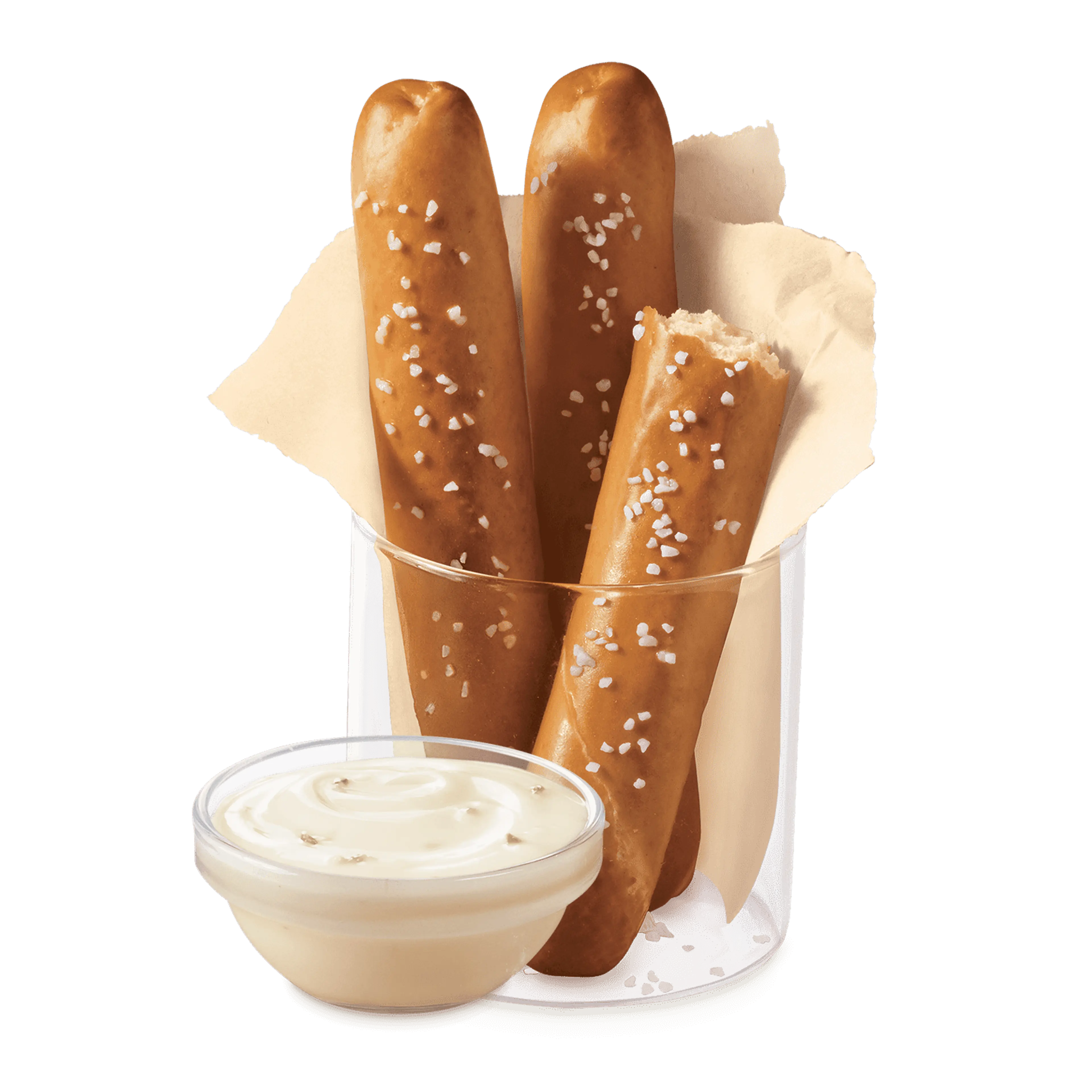 pretzel sticks with zesty queso